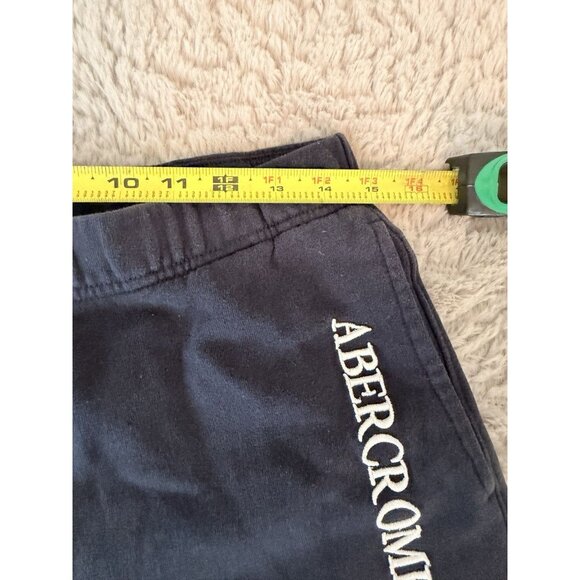 Abercrombie & Fitch Soft Fleece Shorts Women’s Small Navy Logo Drawstring - Picture 7 of 8